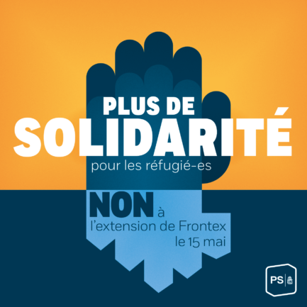 Plus de solidarité pour les réfugiés et réfugiées. NON à l'extension de Frontex le 15 mai